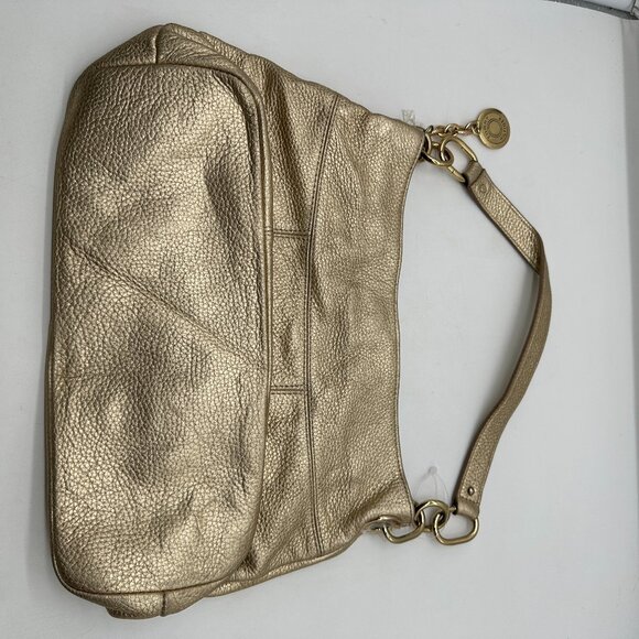 EUC Tommy Hilfiger Womens Purse Gold Shimmering Handbag  Bag - Picture 2 of 7